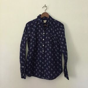 EUC J.Crew floral popover size S