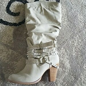 Not rated high heel rhinestone boots