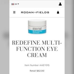 Rodan + Fields multi function eye cream