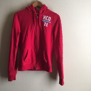Red Hoodie - Hollister