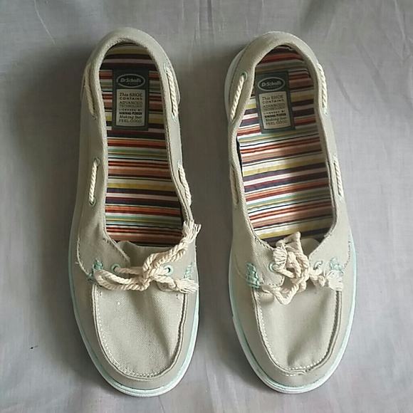 Dr Scholl's Shoes Slip-on light Gray Canvas 7.5 M - Picture 1 of 4