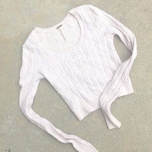 Free People cropped knit sweater