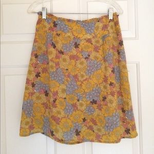 Light floral skirt