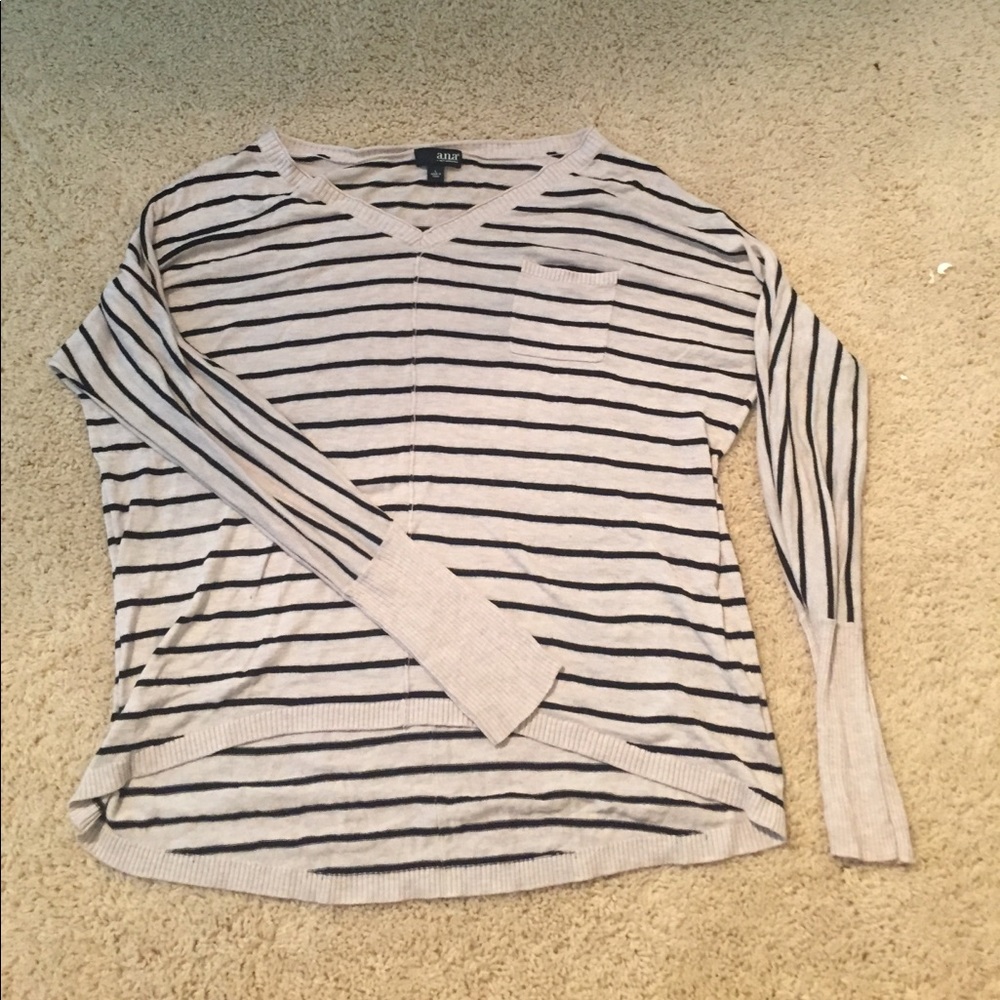 Baggy stripped long sleeved sweater