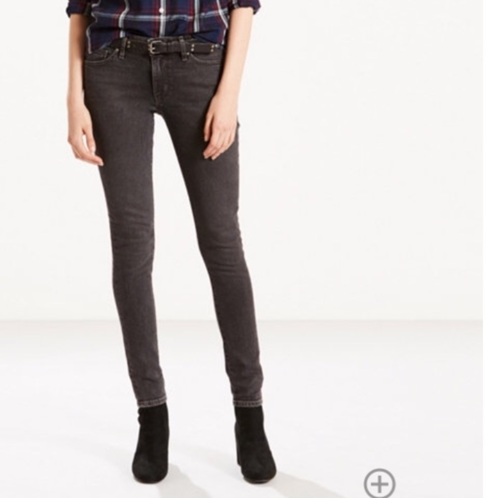 Levi's 711 grey skinny jeans