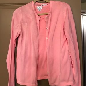 Lilly Pulitzer shell and cardigan pink size S