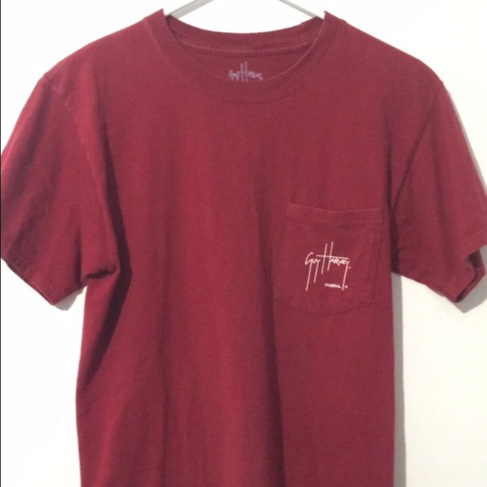 Maroon/Dark Red Guy Harvey T-Shirt