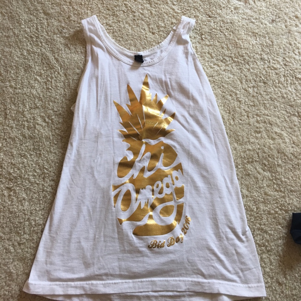 Chi Omega bid day tank!