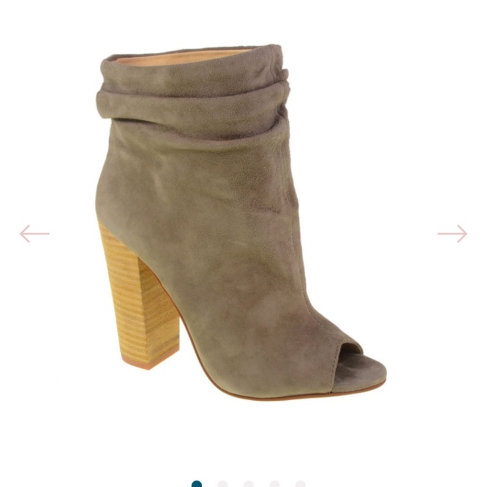 Gray booties