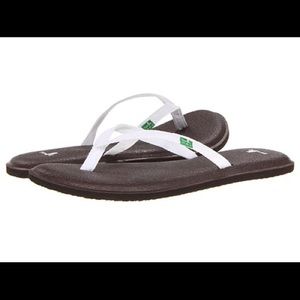 White Sanuk sandals
