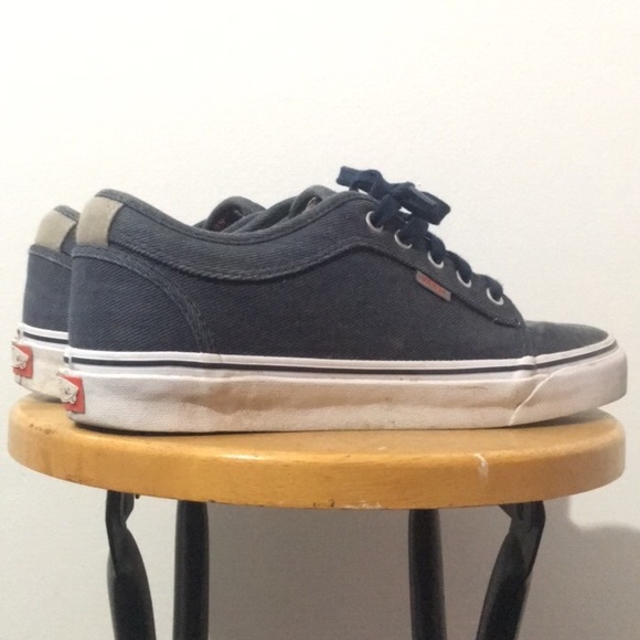 Dark Blue/Gray Skate Shoes (VANS) - Picture 1 of 4