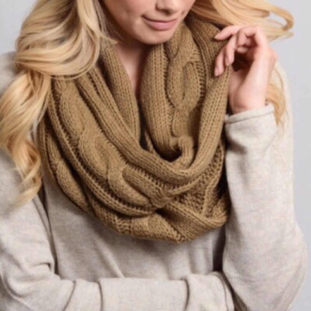 Scarf and beanie set➖mocha - Picture 2 of 3