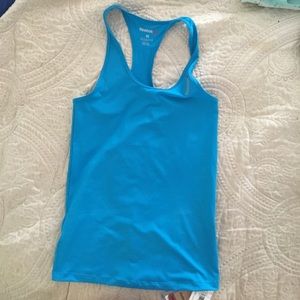 Reebock turquoise running training tank top medium