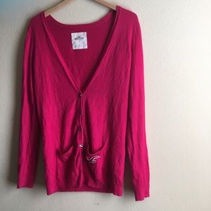 Pink Cardigan - Hollister