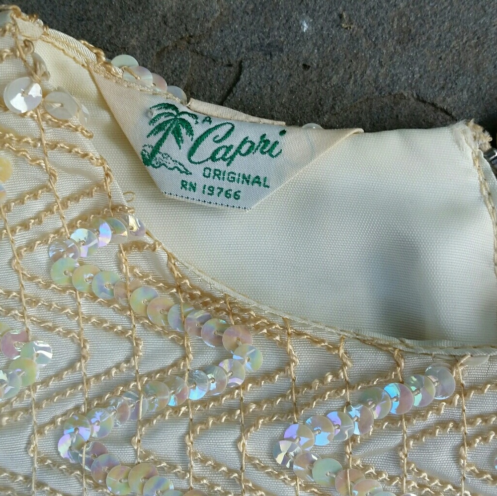 Vintage 1950's Sequin top