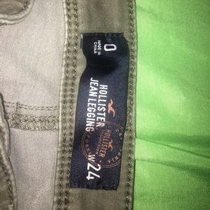 Size 0 Olive Green Hollister Jean Legging
