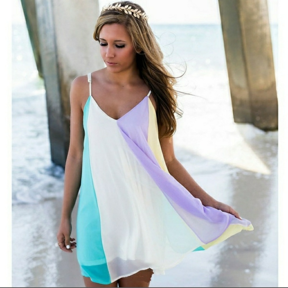 1 LEFT ♦️5🌟 Spaghetti Strap Summer Dress - Picture 2 of 4
