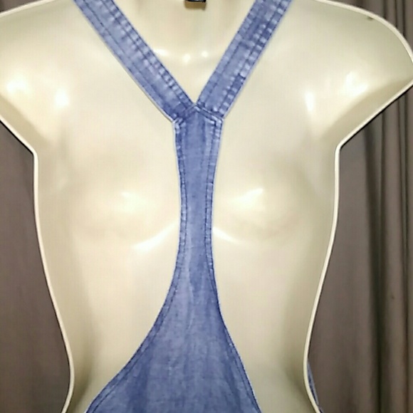 NWOT distressed, razor-back overalls - Picture 7 of 7