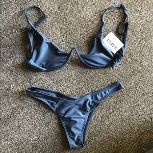 Blue gray Swimsuit, BRAND NEW, so cute
