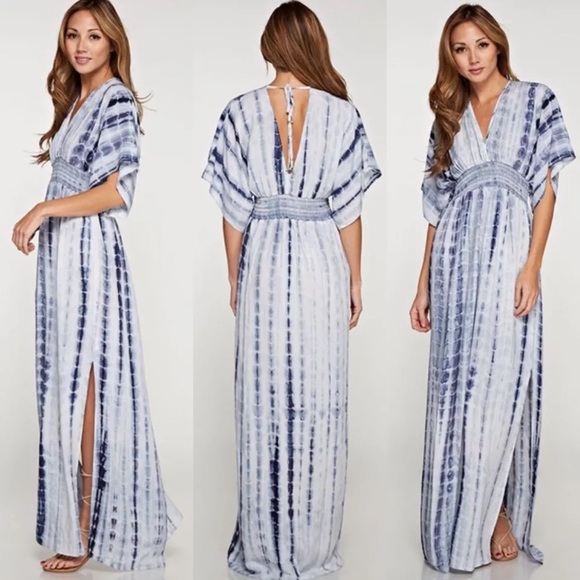 love stitch tie dye maxi dress