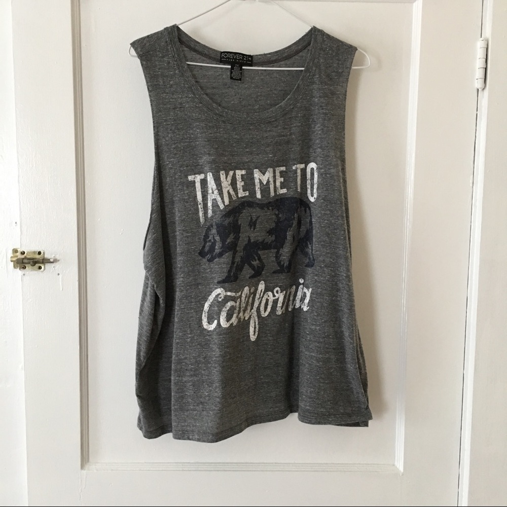 Forever 21 Plus Size heathered grey tee
