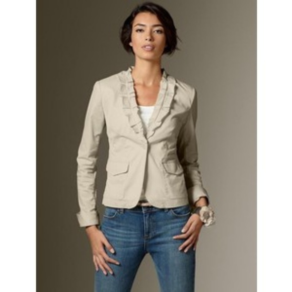 Talbots Jackets & Blazers - 🎉Host Pick 🎉 Talbots Grace Fit Ruffle V Jacket