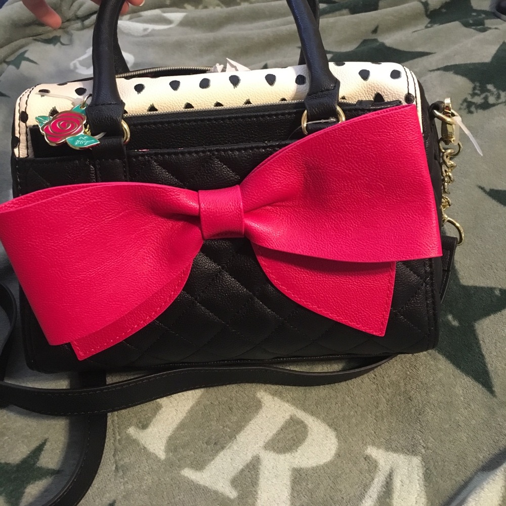 New never used Betsey Johnson pouch now satchel
