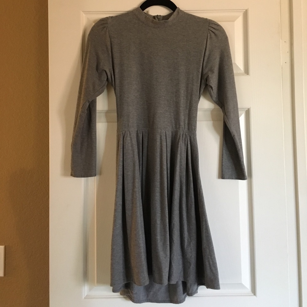 Grey Open-Back Dress