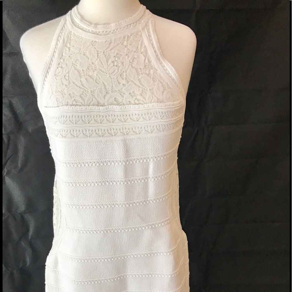 Amazing White Lace and Crochet Dress