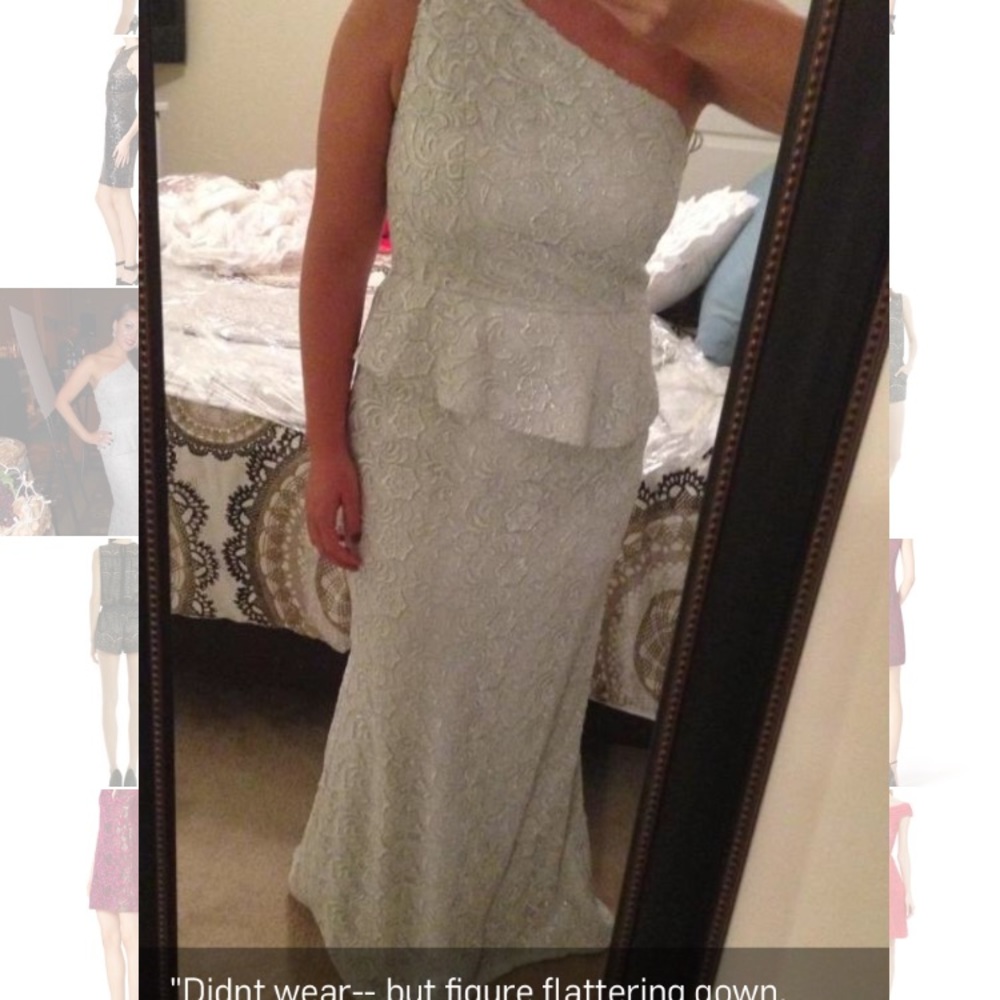 ✂️✂️Stunning silver gown. 🐝the Envy of the night. - Picture 3 of 8