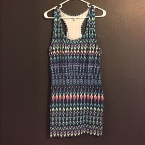 Multi colored fitted dress