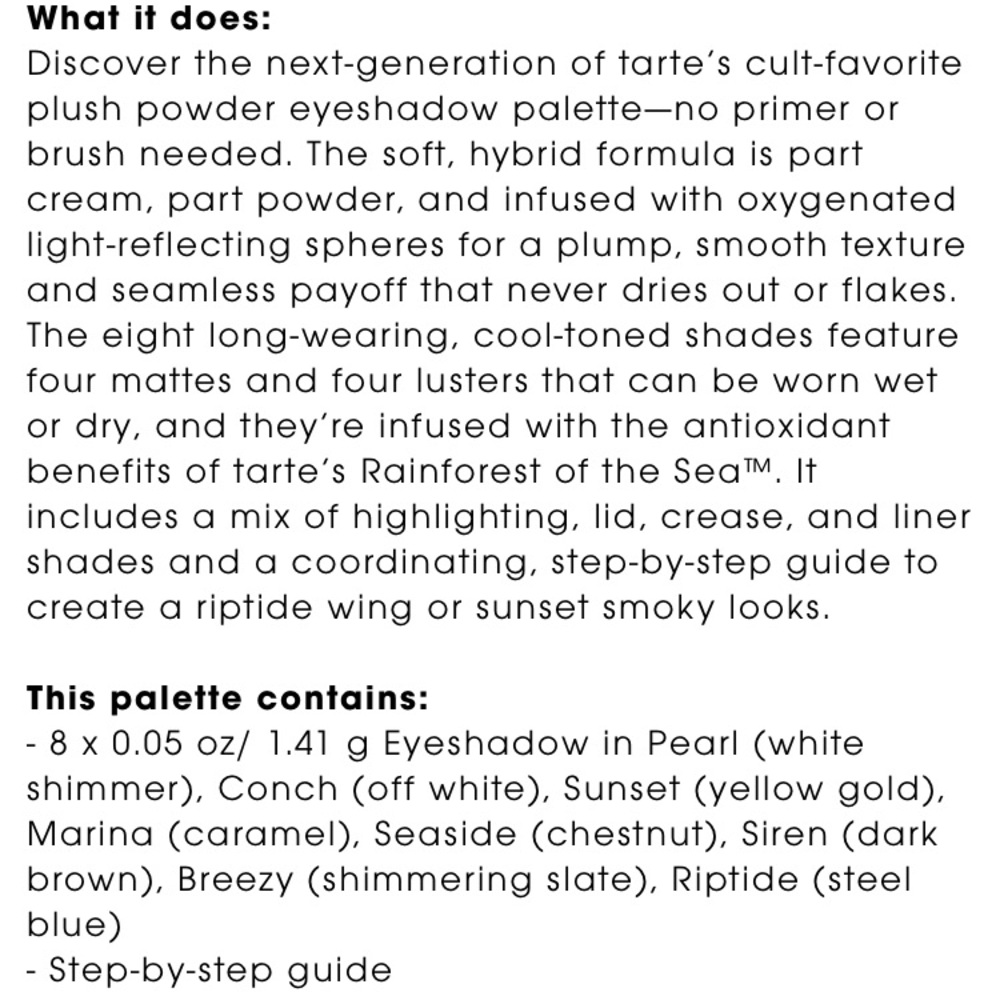 NEW Tarte Rainforest of the Sea Eyeshadow Volume 2 - Picture 4 of 5