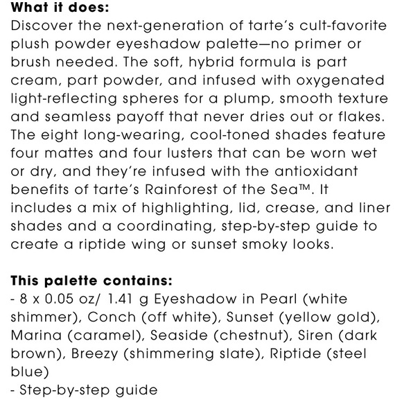 NEW Tarte Rainforest of the Sea Eyeshadow Volume 2 - Picture 4 of 5