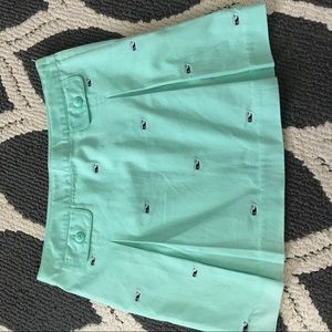 Kids Vineyard Vines Teal Whale Embroidered Skirt