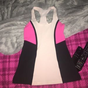 Pink and Black Lululemon Tank