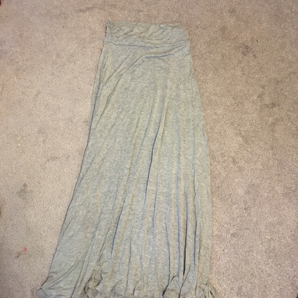 Gray Maxi Skirt