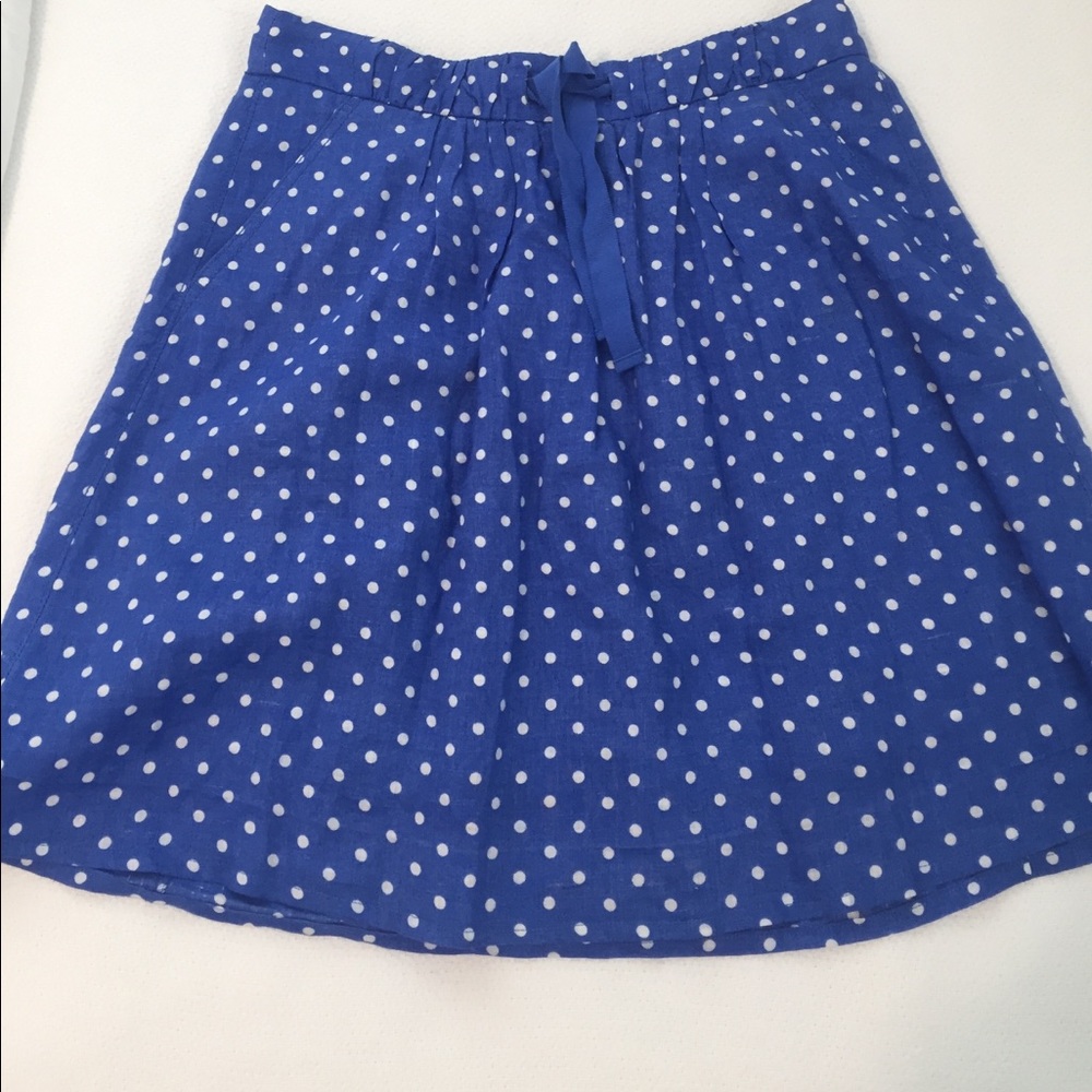 Jcrew polka dot skirt
