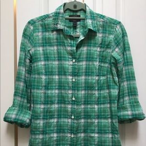 J. Crew Plaid Button Down Shirt