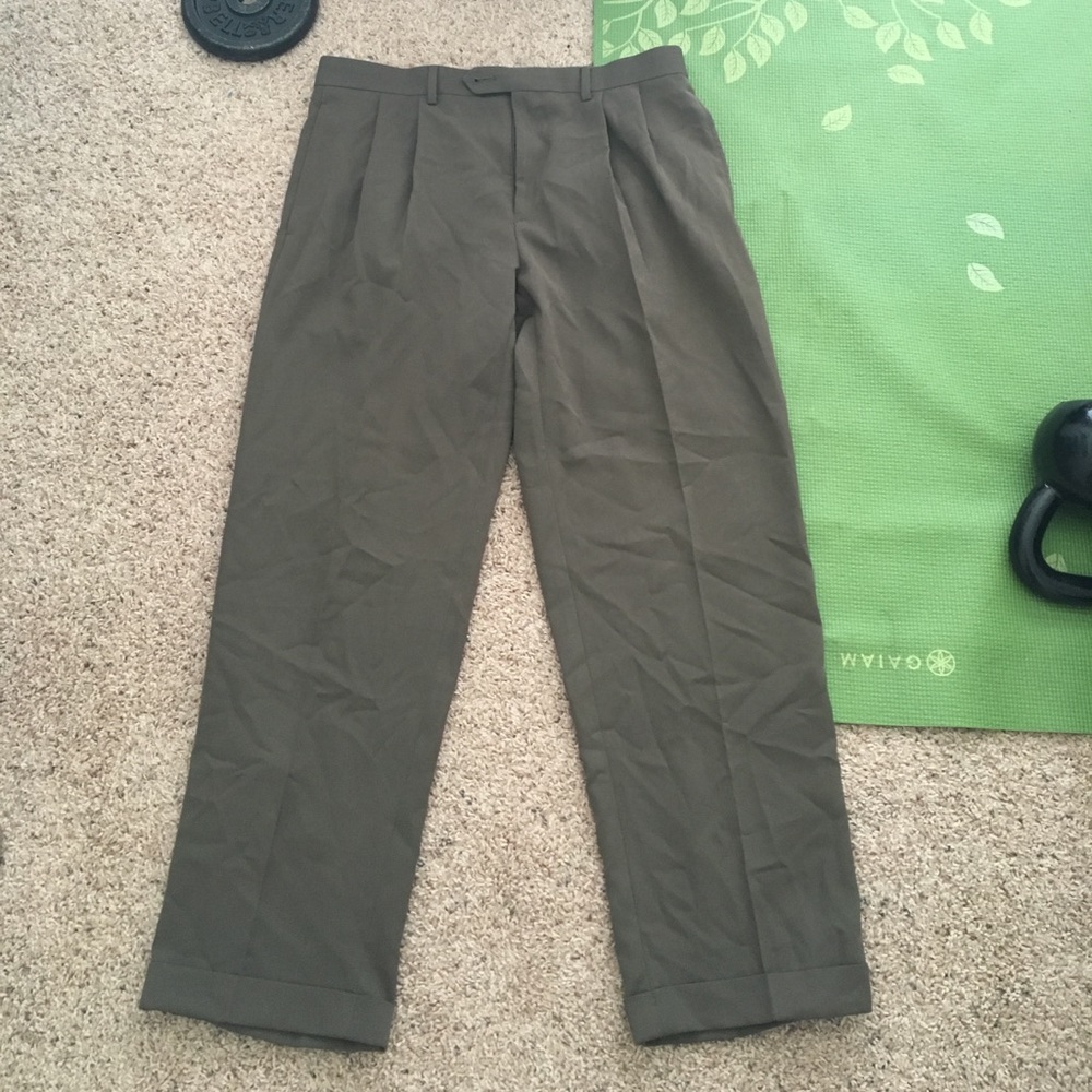 Ralph Lauren brown gray dress pants 34 x 30