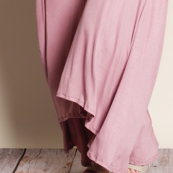 Dusty Rose T-Shirt Maxi Dress - Picture 3 of 3