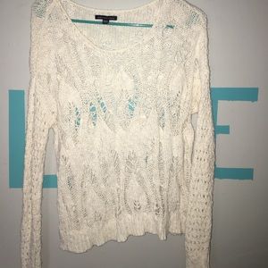 Cream American Eagle Sweater