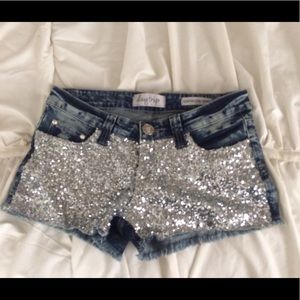 Daytrip Capricorn sequin shorts