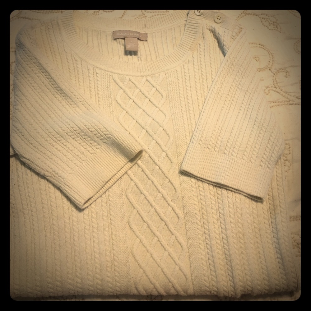 Cotton Short Sleeved Sweater