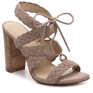BCBGeneration Braided Suede Heels