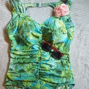 Vintage It Figures! One Piece Swimsuit