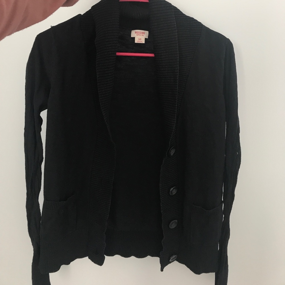 Missimo size small black cardigan,