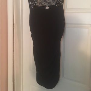 Black lace and jewel dress