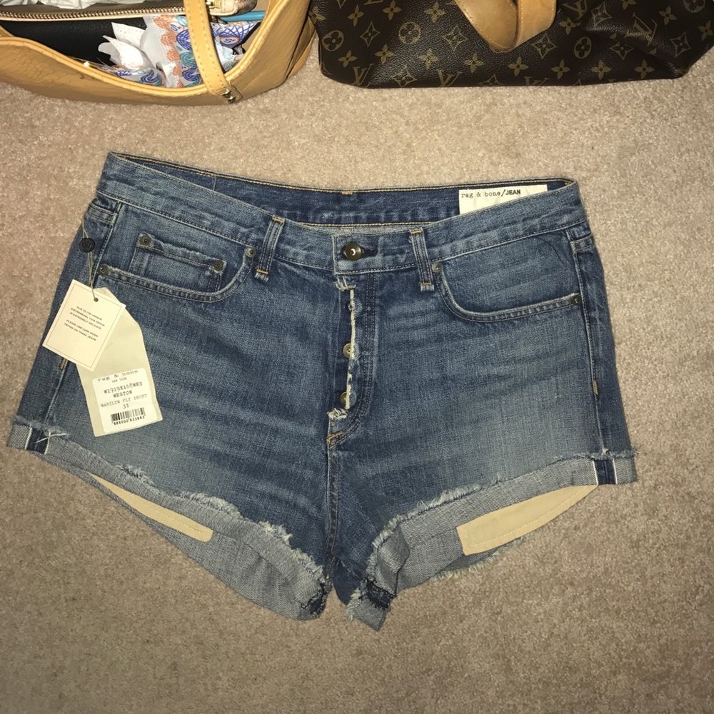 NWT Rag & Bone jean shorts Marilyn high waist