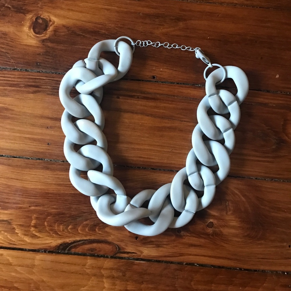 Chunky Chain Grey Necklace