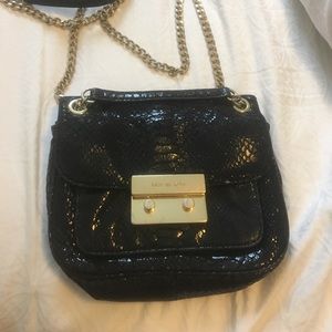 Michael Kors black snakeskin crossbody bag (rare)